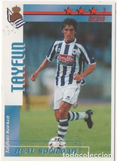 Coleccionismo deportivo: Cromo E00146: Fichas de la Liga 2003, Tayfun: Real Sociedad. Medio - LFP