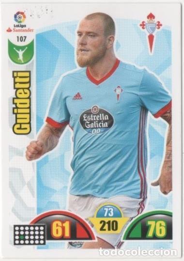 Coleccionismo deportivo: Cromo E00660: Album 2-Trading Car Game 2017-18, Guidetti: R.C. Celta de Vigo. Delantero - LFP