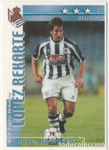 Coleccionismo deportivo: Cromo E00144: Fichas de la Liga 2003, Lopez Rekarte: Real Sociedad. Defensa - LFP