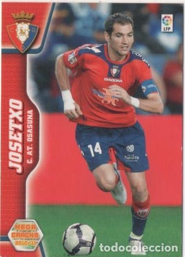 Coleccionismo deportivo: Cromo E00479: Album 2-Mega Cracks 2010-11, Josetxo: C.AT. Osasuna. Defensa - LFP