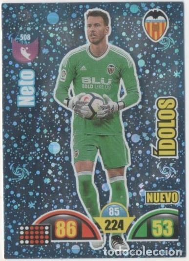 Coleccionismo deportivo: Cromo E00948: Album 2-Trading Car Game 2017-18, Neto-&Iacute;DOLOS: Valencia C.F. Portero - LFP