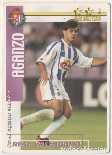 Coleccionismo deportivo: Cromo E00180: Fichas de la Liga 2003, Aganzo: Real Valladolid. Delantero - LFP