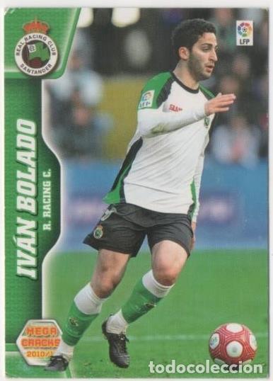 Coleccionismo deportivo: Cromo E00514: Album 2-Mega Cracks 2010-11, Iv&aacute;n Bolado: R.R.C. Santander. Delantero - LFP