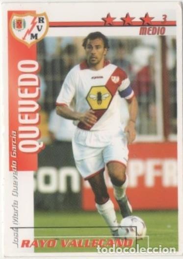 Coleccionismo deportivo: Cromo E00324: Fichas de la Liga 2003, Quevedo: Rayo Vallecano. Medio - LFP