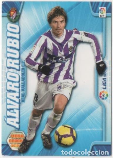Coleccionismo deportivo: Cromo E00510: Album 2-Mega Cracks 2010-11, &Aacute;lvaro Rubio: Real Valladolid C.F. Medio - LFP
