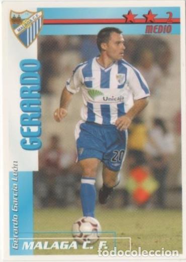 Sammelleidenschaft Sport: Cromo E00253: Fichas de la Liga 2003, Gerardo: Malaga C.F. Medio - LFP