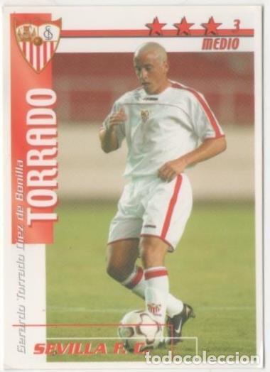 Colecionismo desportivo: Cromo E00127: Fichas de la Liga 2003, Torrado: Sevilla F.C. Medio - LFP