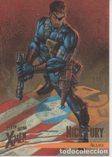 Coleccionismo deportivo: Cromo E001501: Trading Cards. Fleer Ultra X-Men n&ordm; 40. Nick Fury, Allies - Dave Dorman