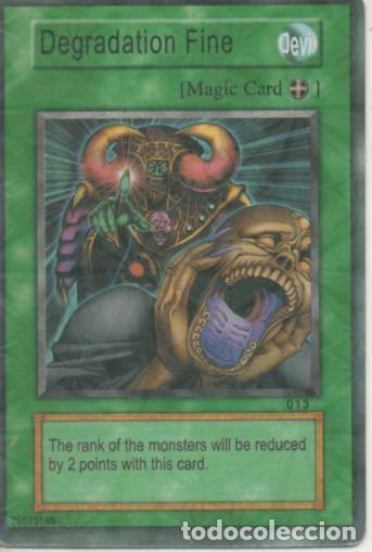Sports collectibles: Cromo E001430: Trading Cards. Yu Gi Oh! Trading Card Game, Degradation Fine - NULL
