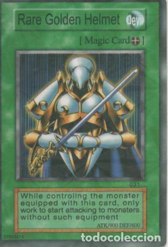 Sports collectibles: Cromo E001428: Trading Cards. Yu Gi Oh! Trading Card Game, Rare Golden Helmet - NULL