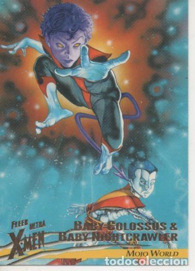 Collectionnisme sportif: Cromo E001520: Trading Cards. Fleer Ultra X-Men n&ordm; 60. Baby Colossus & Baby Nightcrawell, Mojo World