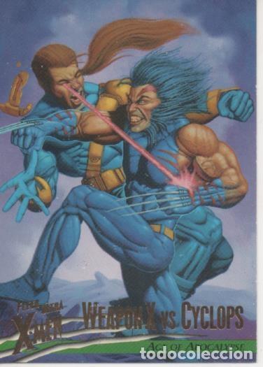 Collectionnisme sportif: Cromo E001534: Trading Cards. Fleer Ultra X-Men n&ordm; 86. Weapon X vs Cyclops, Age od Apocalypse - Mark