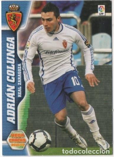 Sports collectibles: Cromo E00341: Mega Cracks 2010-11, Adri&aacute;n Colunga: Real Zaragoza. Delantero - LFP
