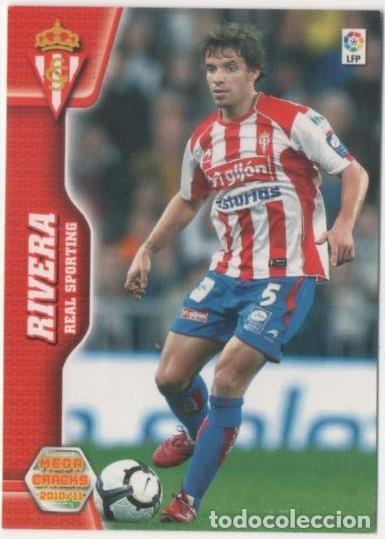 Sports collectibles: Cromo E00346: Mega Cracks 2010-11, Rivera: Real Sporting de Gij&oacute;n. Medio - LFP