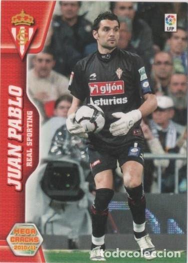 Sports collectibles: Cromo E00348: Mega Cracks 2010-11: Juan Pablo: Real Sporting de Gij&oacute;n. Portero - LFP