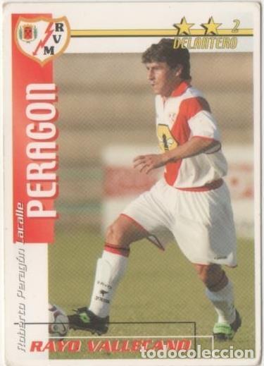 Sports collectibles: Cromo E00311: Fichas de la Liga 2003, Perag&oacute;n: Rayo Vallecano. Delantero - LFP