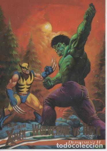 Coleccionismo deportivo: Cromo E001467: Trading Cards. Fleer Ultra X-Men. Wolverine vs Hulk Department H - Ken Kelly
