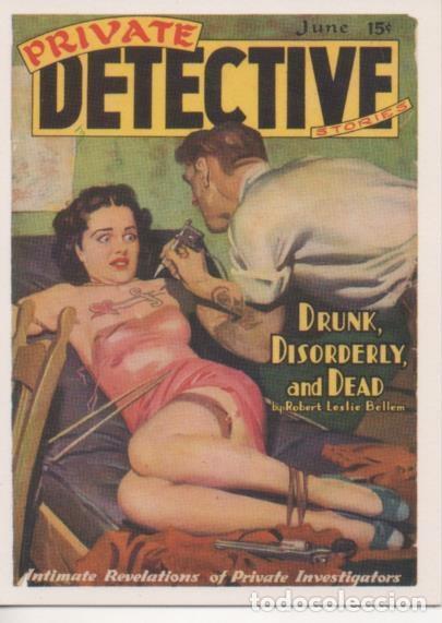 Colecionismo desportivo: Cromo E001933: Cards. Bizarre Detective n&ordm; 26, Private Detective Stories - Robert Leslie