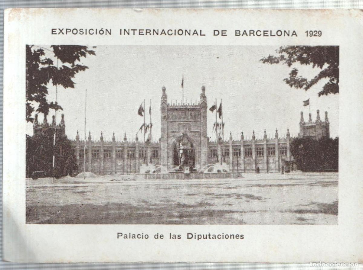 Colecionismo desportivo: Cromo numero 29: Exposicion Internacional de Barcelona 1929: Palacio de las diputaciones - Varios