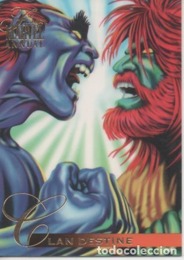 Colecionismo desportivo: Cromo E002252: Trading Cards. '95 Flair Marvel Annual n&ordm; 92. Clan Destine - Varios