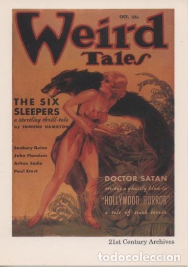 Sports collectibles: Cromo E002030: Trading Cards. Weird Tales n&ordm; 30, The Six Sleepers - Margaret Brundage