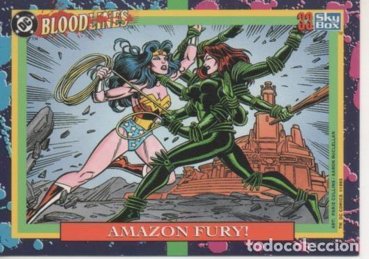 Collectionnisme sportif: Cromo E002177: Trading Cards. DC Bloodline n&ordm; 33. Amazon Fury - Varios
