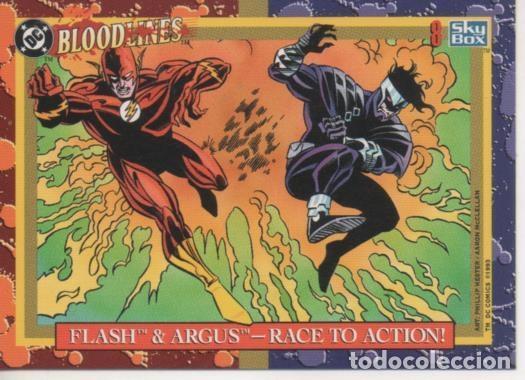 Collectionnisme sportif: Cromo E002154: Trading Cards: DC Bloodlines n&ordm; 8. Flash & Argus-Rce to Action! - Varios