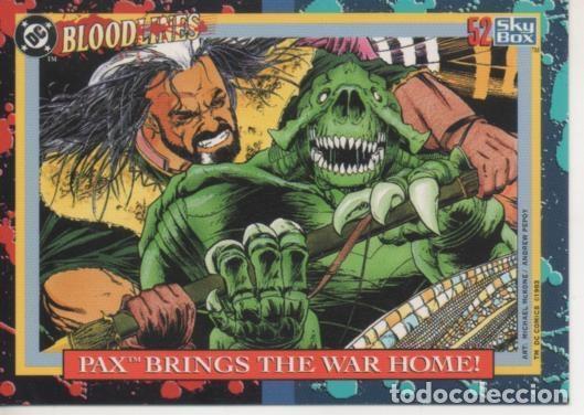 Collectionnisme sportif: Cromo E002194: Trading Cards: DC Bloodline n&ordm; 52. Pax Brings the War Home - Varios