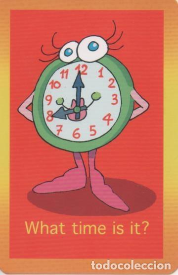 Collectionnisme sportif: Cromo E001699: Cards. What time is it?. 8:00 - NULL