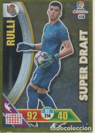 Coleccionismo deportivo: Cromo E002802: Trade Card Game Adrenalyn. Liga 2016-17, Super Draft. Rulli. Real Sociedad - LFP