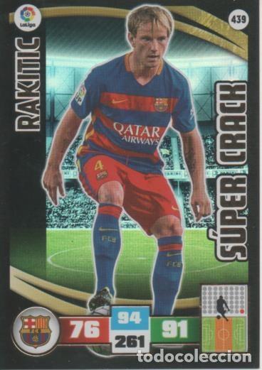 Collectionnisme sportif: Cromo E002661: Trade Card Game Adrenalyn. Liga 2015-16, S&uacute;per Crack. Rakitic. F.C. Barcelona - LFP