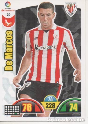 Collectionnisme sportif: Cromo E002858: Trade Card Game Adrenalyn. Liga 2017-18, De Marcos. A.C. De Bilbao - LFP