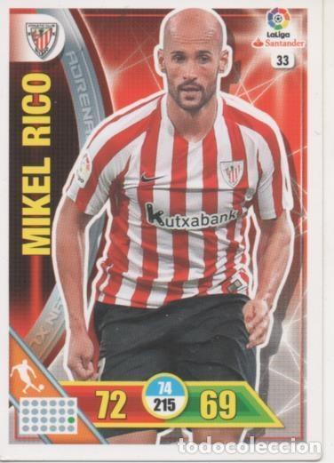 Collezionismo sportivo: Cromo E002675: Trade Card Game Adrenalyn. Liga 2016-17, Mikel Rico. Bilbao. A.C. - LFP