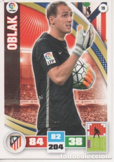 Sammelleidenschaft Sport: Cromo E002551: Trade Card Game Adrenalyn. Liga 2015-16, Oblak. C.A. de Madrid - LFP