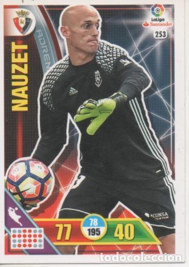 Sammelleidenschaft Sport: Cromo E002744: Trade Card Game Adrenalyn. Liga 2016-17, Nauzet. C.A. Osasuna - LFP