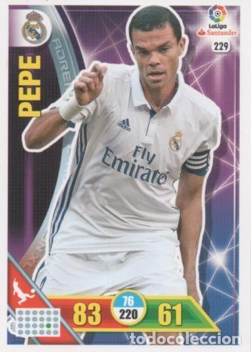 Sammelleidenschaft Sport: Cromo E002734: Trade Card Game Adrenalyn. Liga 2016-17, Pepe. Real Madrid - LFP