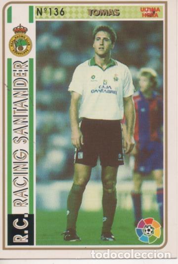 Collezionismo sportivo: Cromo E003525: Trading Card. Las Fichas de la Liga 94-95. n&ordm; 136 Tomas, R.C.Racing Santander - LFP