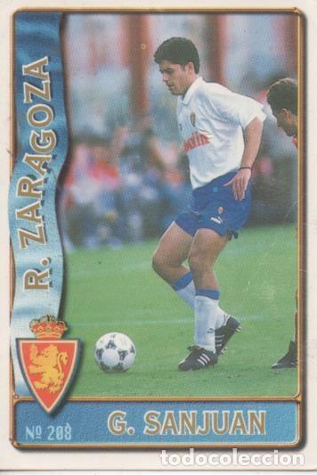 Collectionnisme sportif: Cromo E003612: Trading Card. Las Fichas de la Liga 96-97. n&ordm; 208 G. Sanjuan, R.Zaragoza - LFP