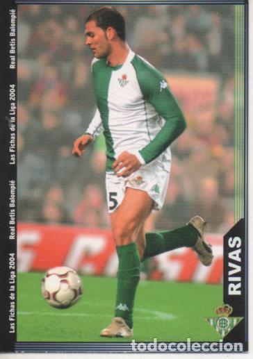 Sports collectibles: Cromo E004282: Trading Card. Las Fichas de la Liga 2004. n&ordm; 196 Rivas. Defensa. R. Betis Balonpi&eacute; -