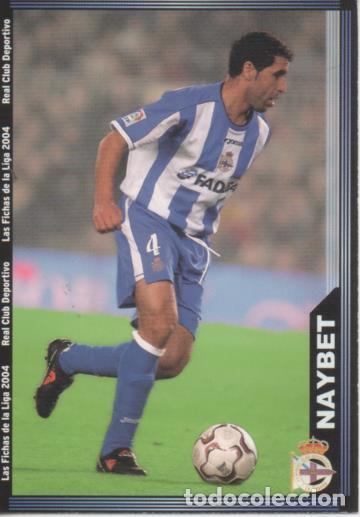 Sports collectibles: Cromo E004250: Trading Card. Las Fichas de la Liga 2004. n&ordm; 64 Naybet. Defensa. R.C. Deportivo - LPF