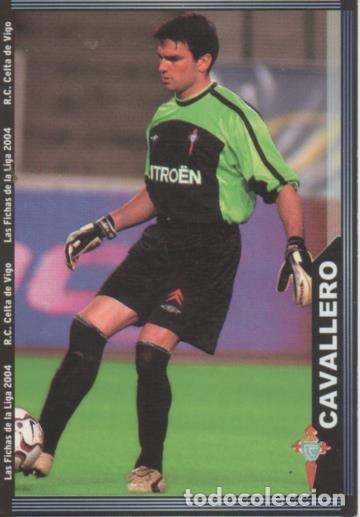 Sports collectibles: Cromo E004256: Trading Card. Las Fichas de la Liga 2004. n&ordm; 85 Caballero. Portero. R.C. Celta de Vig