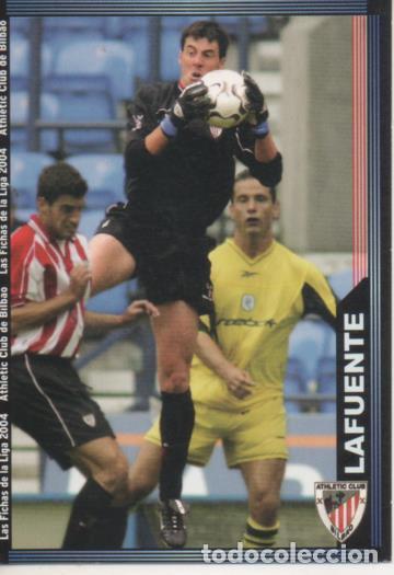 Sports collectibles: Cromo E004273: Trading Card. Las Fichas de la Liga 2004. n&ordm; 167 Lafuente. Portero. A.C. de Bilbao -