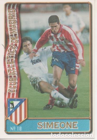 Sports collectibles: Cromo E003583: Trading Card. Las Fichas de la Liga 96-97. n&ordm; 10 Simeone, Club Atl de Madrid - LFP