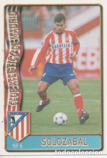 Sports collectibles: Cromo E003577: Trading Card. Las Fichas de la Liga 96-97. n&ordm; 6 Solozabal, Club Atl de Madrid - LFP