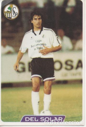 Sammelleidenschaft Sport: Cromo E004077: Trading Card. Las Fichas de la Liga 95-96. n&ordm; 395 Del Solar. Defensa. U.D. Salamanca
