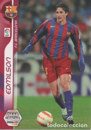 Coleccionismo deportivo: Cromo E004105: Trading Card. Mega Cracks 06-07. n&ordm; 45 Edmilson. Medio. F.C. Barcelona - LPF