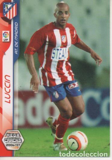 Coleccionismo deportivo: Cromo E004094: Trading Card. Mega Cracks. 06-07. n&ordm; 28 Luccin. Medio. At. De Madrid - LPF
