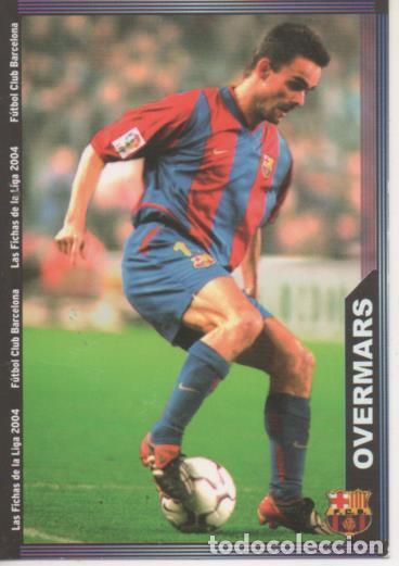 Sammelleidenschaft Sport: Cromo E004272: Trading Card. Las Fichas de la Liga 2004. n&ordm; 158 Overmars. Delantero. F.C. Barcelona