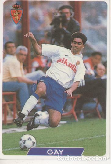 Sammelleidenschaft Sport: Cromo E003980: Trading Card. Las Fichas de la Liga 95-96. n&ordm; 119 Gay. Centrocampista. R. Zaragoza -