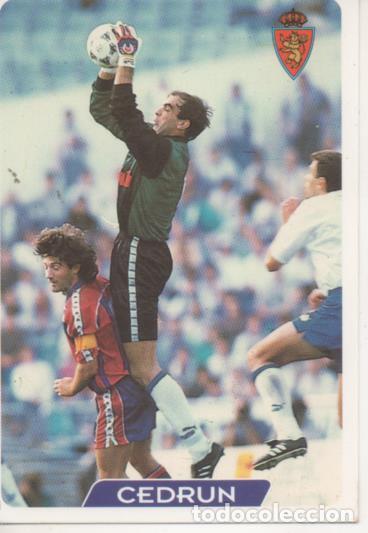 Coleccionismo deportivo: Cromo E003970: Trading Card. Las Fichas de la Liga 95-96. n&ordm; 111 Cedrun. Portero. R.Zaragoza - LPF